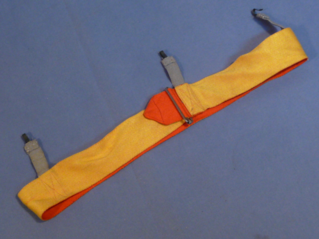 Original WWII German Helmet Band M36 for Military Maneuvers, Red/Yellow