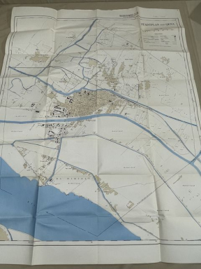 Original WWII German LARGE Afrikakorps Map of QENA