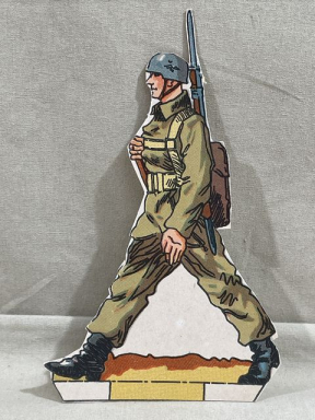 Original WWII German Paper Cut-Out, Fallschirmjger!