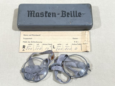 Original WWII German Masken-Brille (Gas Mask Glasses)