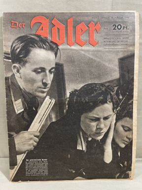 Original WWII German Luftwaffe Magazine, Der Adler