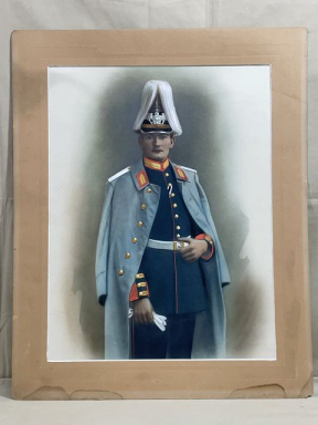 Original WWI German Army Soldiers Color Enhanced Photograph, LARGE!