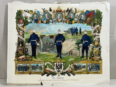 Original WWI German Customizable Service Print