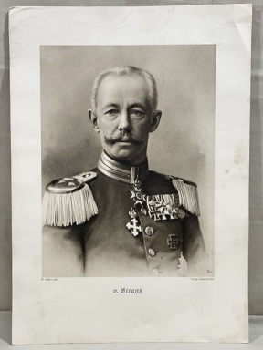 Original WWI German Photograph Print of General Hermann von Strantz