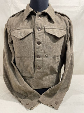 Original WWII British Battle Dress Tunic, 1940 Pattern UNISSUED