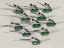 Original Nazi Era German Set of 11 Lead Flats with Box, Foot Soldiers