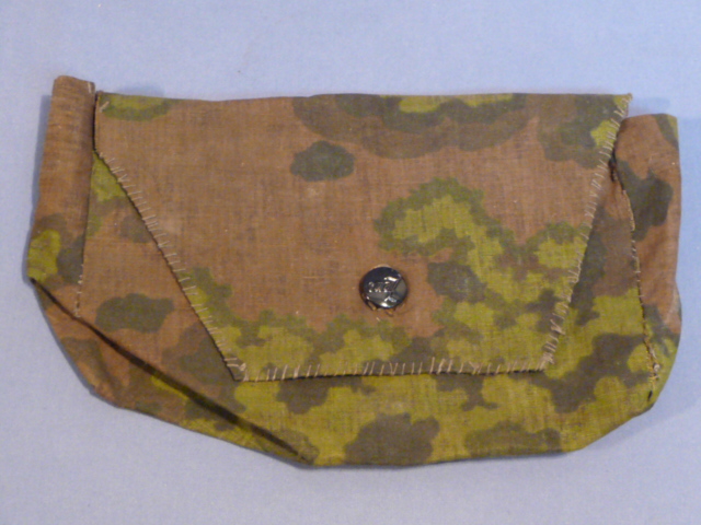 Original WWII German Waffen-SS Camouflage Field-Made Pouch