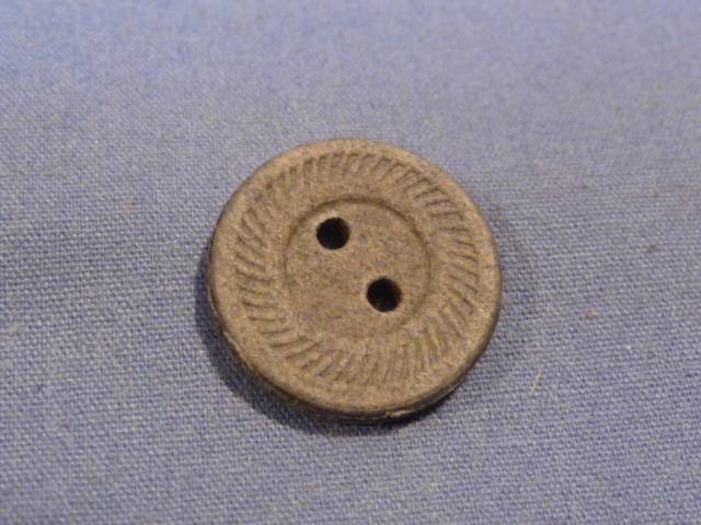 Original WWII German Pressed Paper Button - 16mm