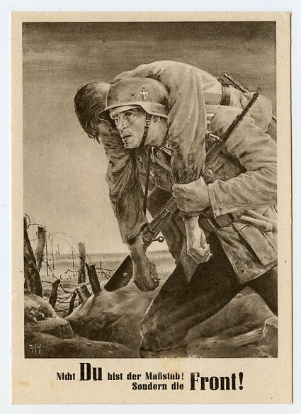 Original WWII German Commemorative Postcard, Day of the NSDAP