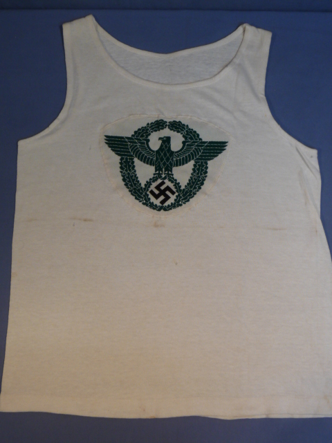 Original Nazi Era German Police Sports Shirt