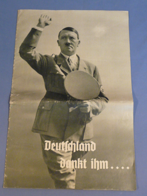 Original Nazi Era German Deutschland dankt ihm... LARGE Book, Germany Thanks Him...