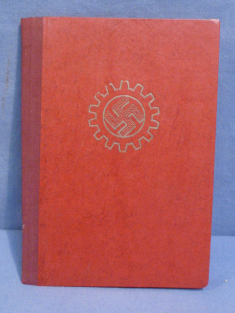 Original WWII German DAF Membership ID/Dues Book