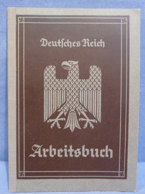 Original Nazi Era German Arbeitsbuch, 1st Type