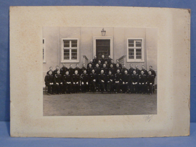 Original WWII German Heer (Army) Panzer Unit's Photograph on Backing