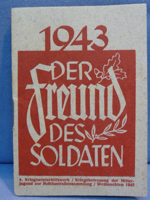 Original WWII German 1943 Soldier's Friend Pocket Book, FREUND DES SOLDATEN