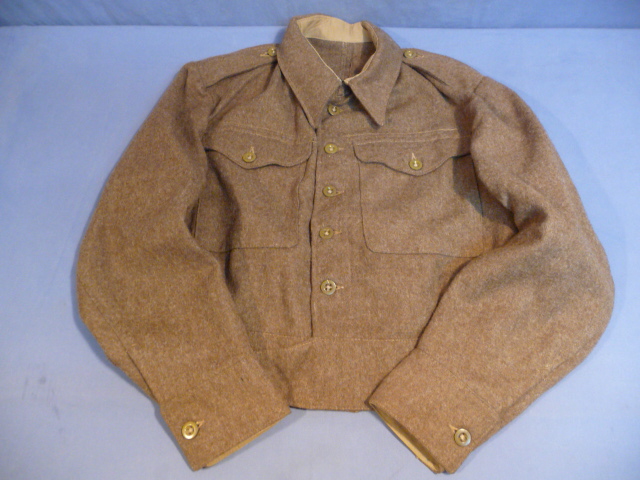 Original WWII British Battle Dress Tunic, 1940 Pattern UNISSUED