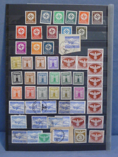Original Nazi Era German Postage Stamp Set