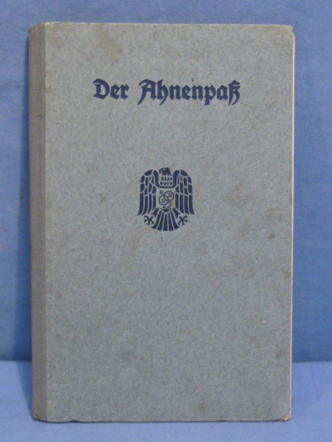 Original Nazi Era German Ahnenpa� (Family Tree) Book