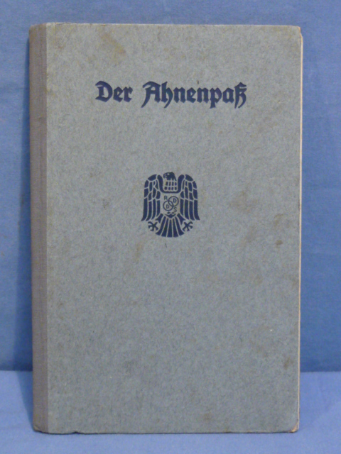 Original Nazi Era German Ahnenpa (Family Tree) Book