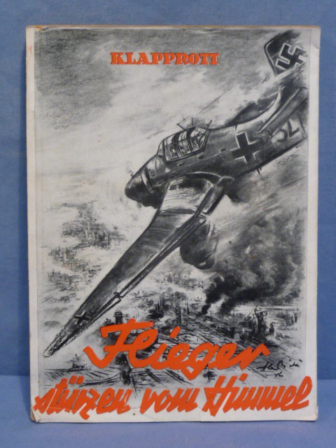 Original WWII German Dive Bombers Book, Flieger stürzen vom Himmel