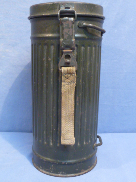 Original WWII German Soldier's Gas Mask Can M1938