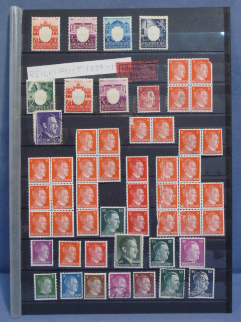 Original Nazi Era German Postage Stamp Set