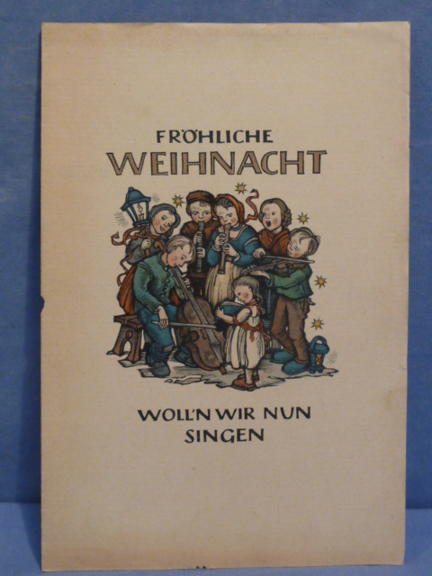 Original WWII German Christmas Songs Booklet, MERRY CHRISTMAS WE WANT TO SING