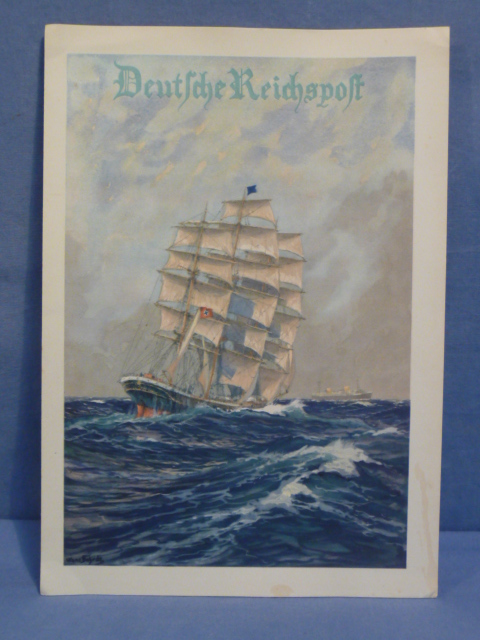 Original 1937 German Fancy Reichspost Telegram