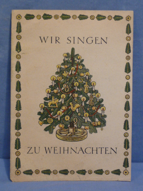 Original WWII German Christmas Songs Pamphlet, WE SING AT CHRISTMAS