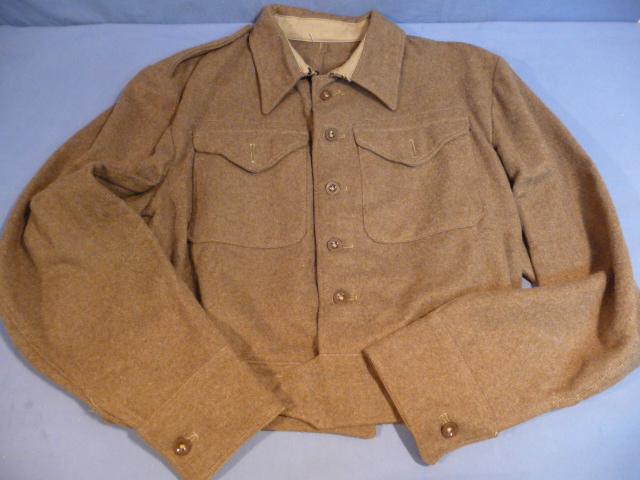Original WWII British Battle Dress Tunic, 1940 Pattern UNISSUED