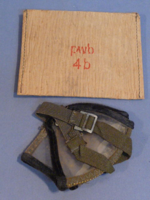 Original WWII German Disposable Goggles in Paper Case