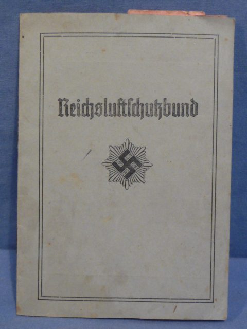 Original Nazi Era German RLB Member's ID/Dues Card