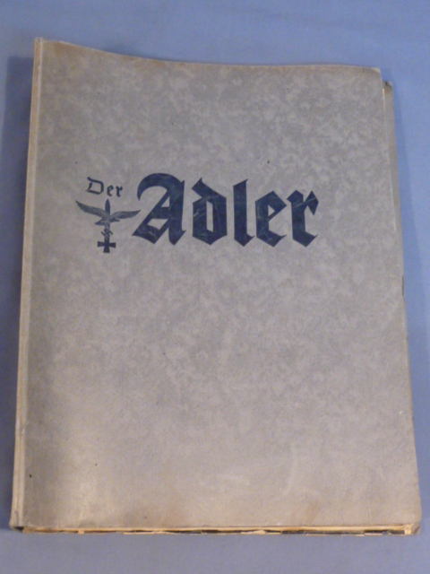 Original WWII German Der Adler (Luftwaffe) Magazines in Binder, 1942