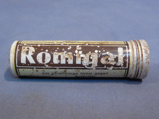 Original WWII Era German Medical Item, Romigal Aluminum Container