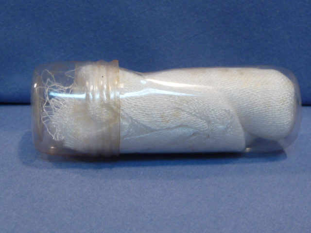 Original WWII Era German Medical Item, Gauze in Cellulose Container