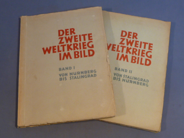 POST-WWII 1950's Era German Cigarette Card Album, The 2nd World War in Photographs