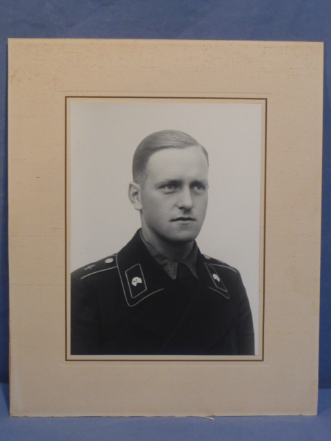 Original Nazi Era German Early PANZER Soldier's Photograph, On Stiff Backing