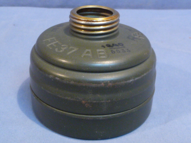 Original WWII German Army FE37 AB Gas Mask Filter