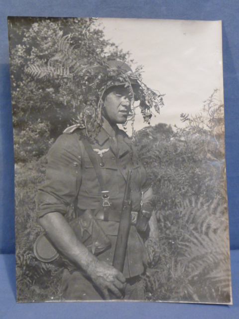 Original WWII German Luftwaffe (Air Force) Ground Combat Soldier's Photograph
