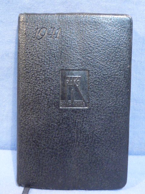 Original WWII German Pocket Calendar/Information Book, RWKS RUHRKOHLE