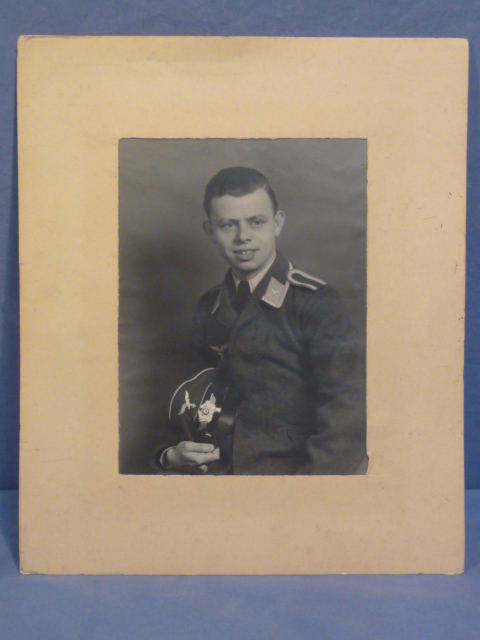 Original WWII German Luftwaffe (Air Force) NCO's Matted Photograph