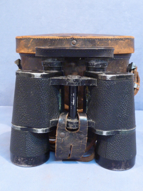 Original Pre-WWII German 10X50 Service Binocular (Dienstglas) with Case and Accessories