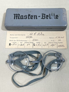 Original WWII German Masken-Brille (Gas Mask Glasses)