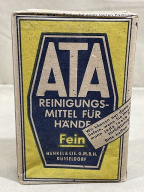 Original WWII German ATA Brand Washing Soap, R.Pfg. Priced!