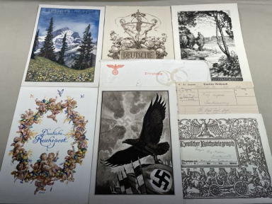 Original Nazi Era German Collection of Telegrams