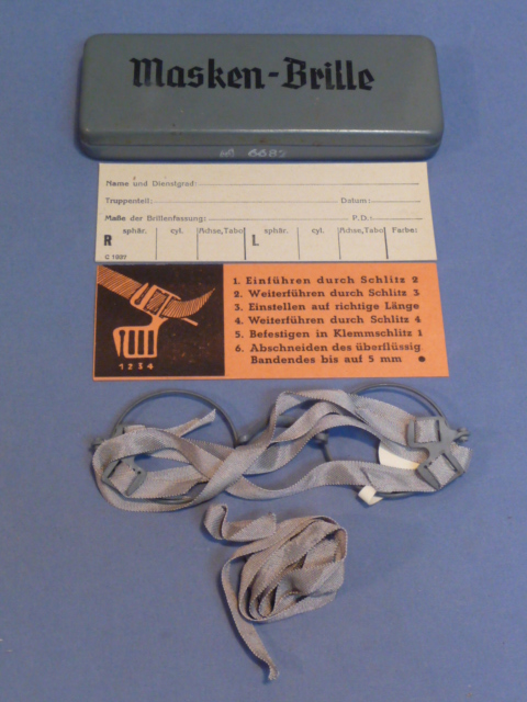 Original WWII German Masken-Brille (Gas Mask Glasses), UNISSUED!!!