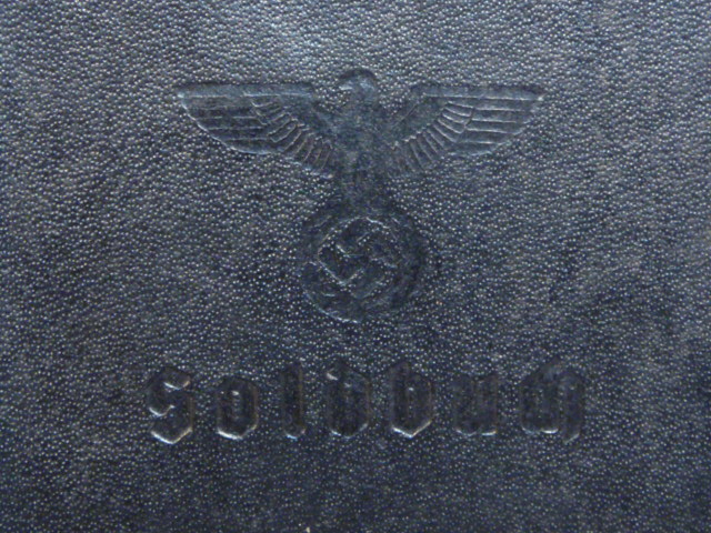 Original WWII German Soldbuch Protective Cover, Synthetic Material