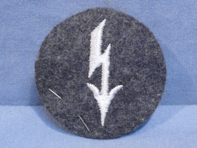 Original WWII German Luftwaffe Signals Personnel's Career Sleeve Insignia w/Paper Tag
