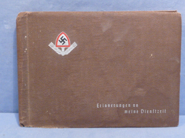 Original Pre-WWII German RAD Soldier's Service Photograph Album, 125 Photos!