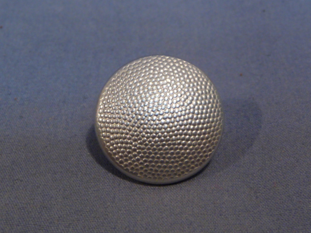 Original WWII German SILVER Pebbled Tunic Button, UNUSED 21mm